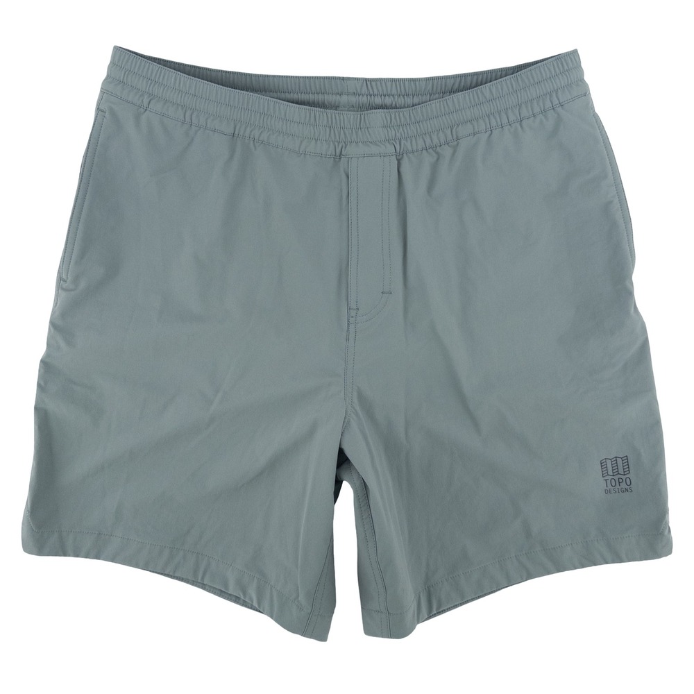 Topo Designs Mens XL Global Shorts Blue Stretch Lightweight Hiking Gorpcore